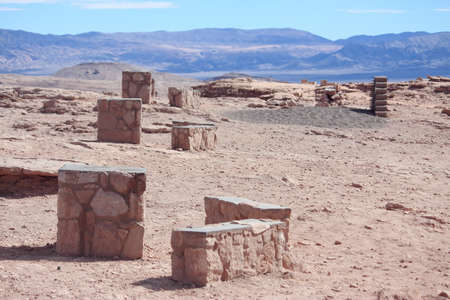 ruins near valley de la luna, Atakama regionの写真素材