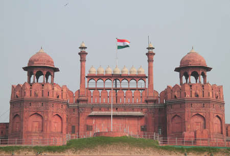 towers of Red Fort in Delhi, India