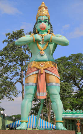 statue of Hanuman nearly Batu caves, Kuala Lumur, Malaysiaの写真素材