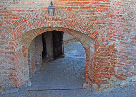 one of entrance to Spilberk Castle in Brno, Czechのeditorial素材