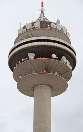 Danube Tower in Vienna, opened in April 1964, is the tallest structure in Austria, at 252 metresのeditorial素材