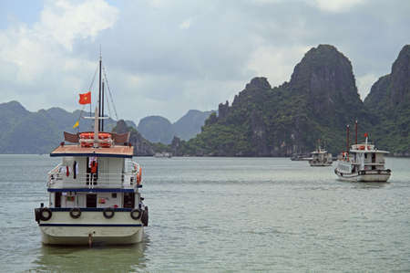Ha long bay on the north of Vietnamのeditorial素材