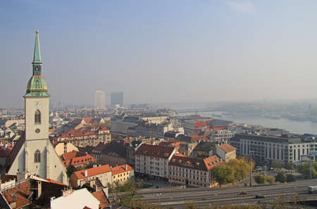 St. Martins Cathedral and other buildings in center of Brastislava