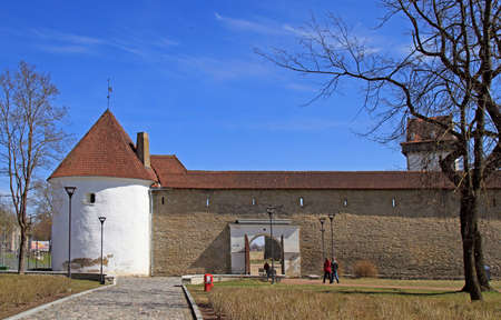 Hermann castle in Narva, Estoniaのeditorial素材