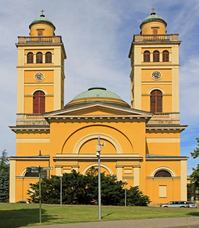 The Cathedral basilica of Eger in Hungaryのeditorial素材