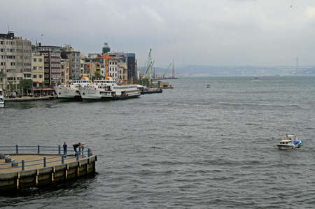 Istanbul, Turkey - August 9, 2017: Karakoy ferry terminal in the center of Istanbul, Turkeyのeditorial素材