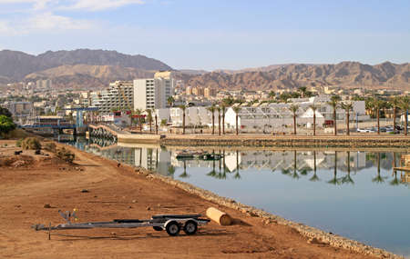 the lagoon in city Eilat