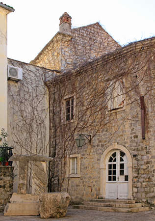 the old town in city Budva, Montenegroの写真素材