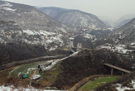 natural landscape in the outskirts of Sarajevo, Bosnia and Herzegovina