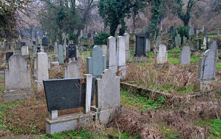 old cemetery in city Nisのeditorial素材