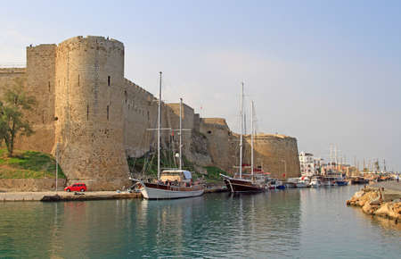 Medieval Castle in Kyrenia, turkish controlled area of Cyprusのeditorial素材