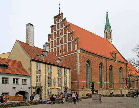 St. John Church in Riga, Latviaのeditorial素材