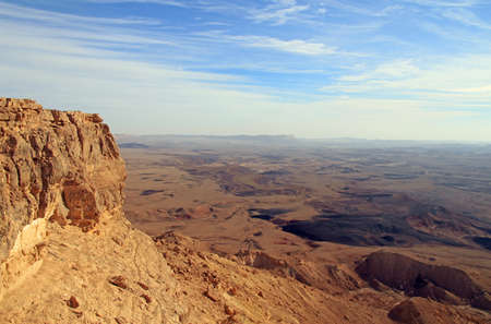 Ramon crater in the Negev desert, Israelの写真素材