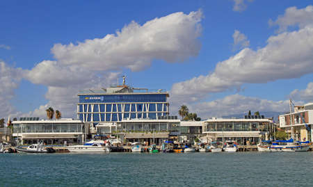 Limassol, Cyprus - November 22, 2017: View of the Limassol Old Port on Cyprus islandのeditorial素材