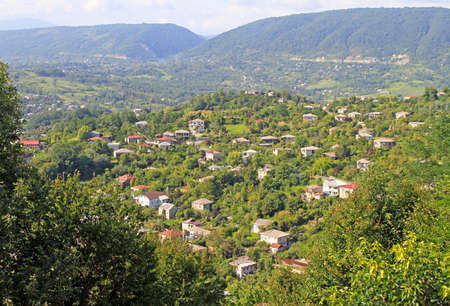 the cityscape of Sukhumi - the main city of Abkhaziaの写真素材