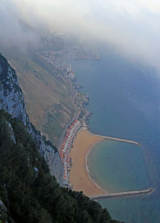 View from the top of the rock of Gibraltarの写真素材