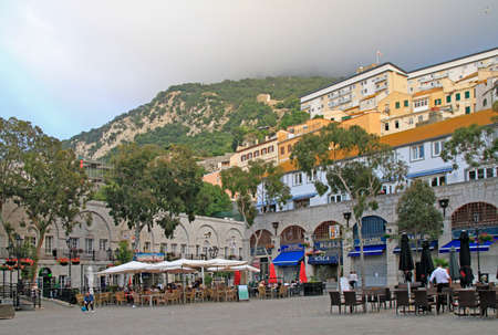cityscape of city Gibraltar, the british territoryのeditorial素材