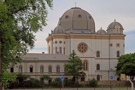 Synagogue is religion landmark of Gyor in Hungary outdoors