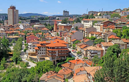 the cityscape of city Veliko Tarnovo in Bulgariaの写真素材