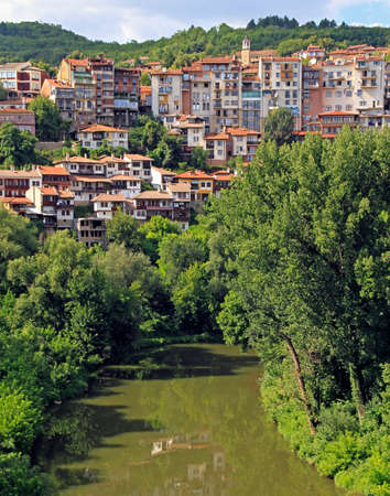 the cityscape of city Veliko Tarnovo in Bulgaria