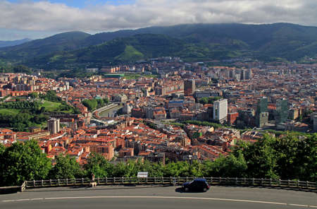 the cityscape of Bilbao - capital city of Basque countryの写真素材