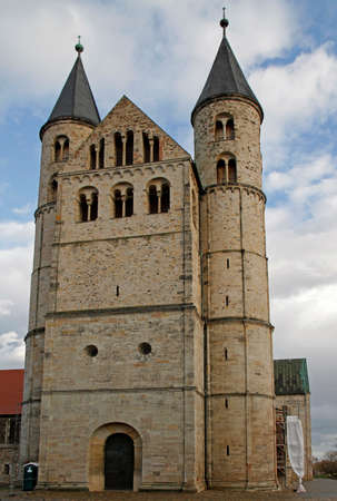 Monastery of Our Lady in the german city Magdeburgの写真素材