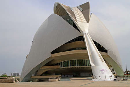 Valencia, Spain - April 25, 2018: building 'Palau de les Arts Reina Sofia' in spanish city Valenciaのeditorial素材