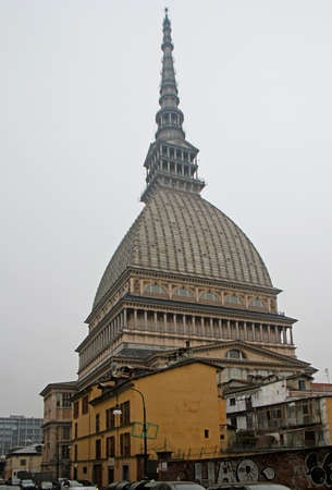 Mole Antonelliana toweris the simbol of Turinのeditorial素材