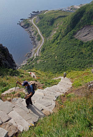 Amazing panoramic view on sea and roadのeditorial素材