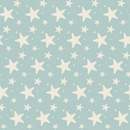 Abstract seamless geometric pattern with starsのイラスト素材