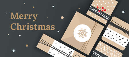 Christmas banner for the store.のイラスト素材