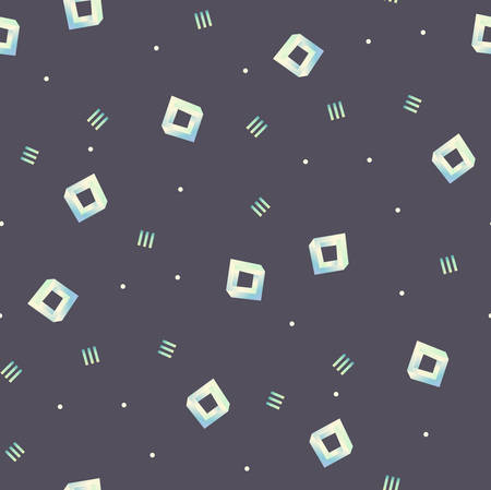 Seamless pattern with random figures.のイラスト素材