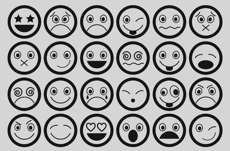Smiley Icons Design setのイラスト素材