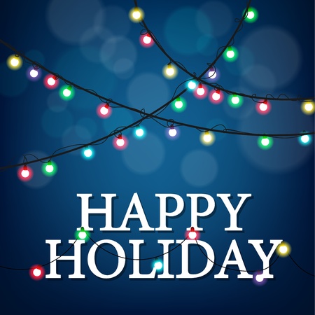 Happy Holiday party with light partyのイラスト素材