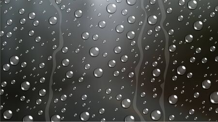 Rain Drop on windshield car window with blurred natureのイラスト素材