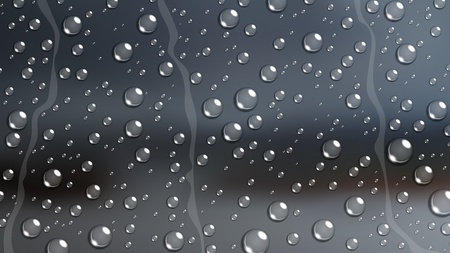 Rain Drop on windshield car window with blurred natureのイラスト素材
