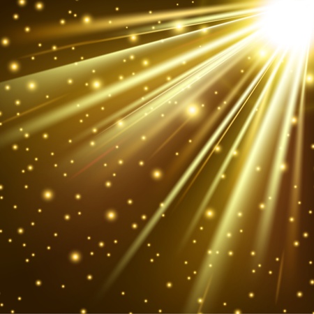 Abstract Golden light shinyのイラスト素材