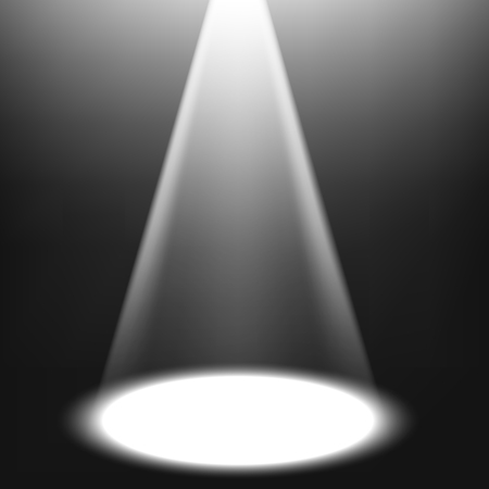 White spotlight shiningのイラスト素材