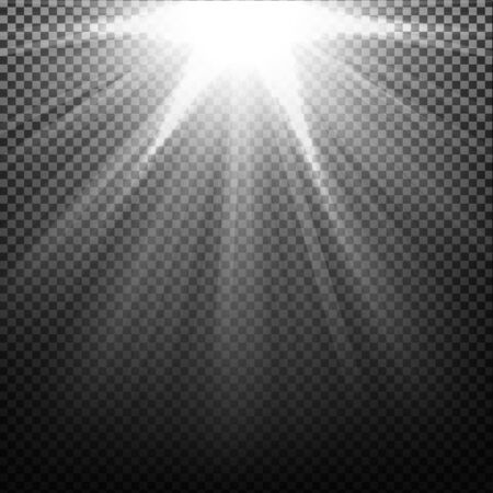 Light shining on transparent backgroundのイラスト素材