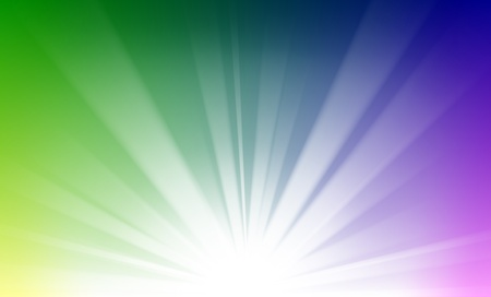 Colorful Rays rising from horizon backgroundのイラスト素材