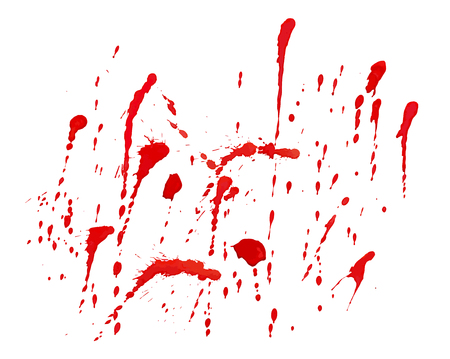 Blood splashes hand made tracing from sketch Vector Illustrationのイラスト素材