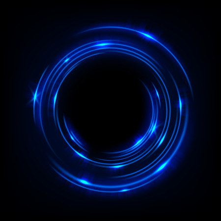 Rotating blue light shiny, Suitable for product advertising, product design, and other. Vector illustrationのイラスト素材