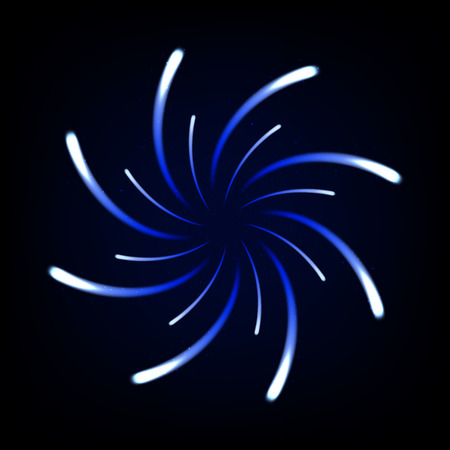 Blue light twisted, Suitable for product advertising, product design, and other. Vector illustrationのイラスト素材