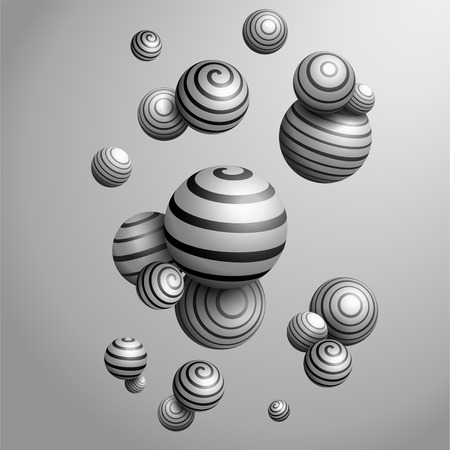 Abstract Decorative balls. 3D Vector Illustrationのイラスト素材