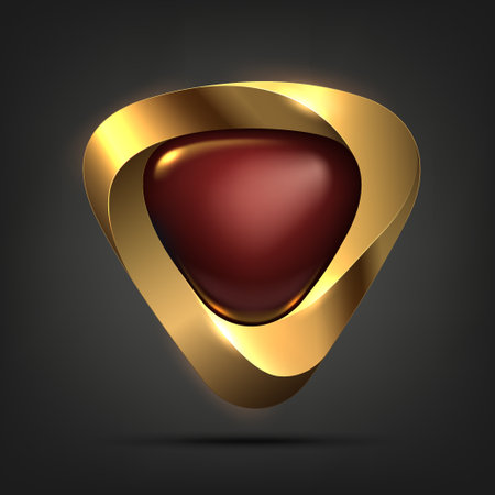 Shiny with Red Shape, Vector Illustrationのイラスト素材