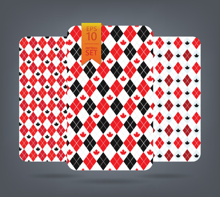 argyle and chevron patterns. Golf theme background.のイラスト素材