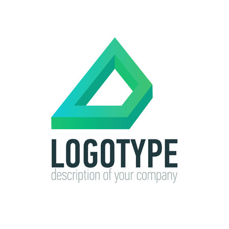 letter d logo icon design template elementsのイラスト素材