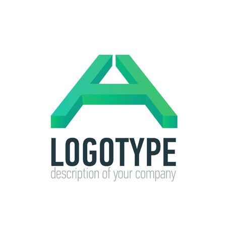 Letter H logo icon design template elementsのイラスト素材