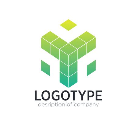 Cube figure icon design.のイラスト素材