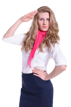 portrait of a young business womanの写真素材
